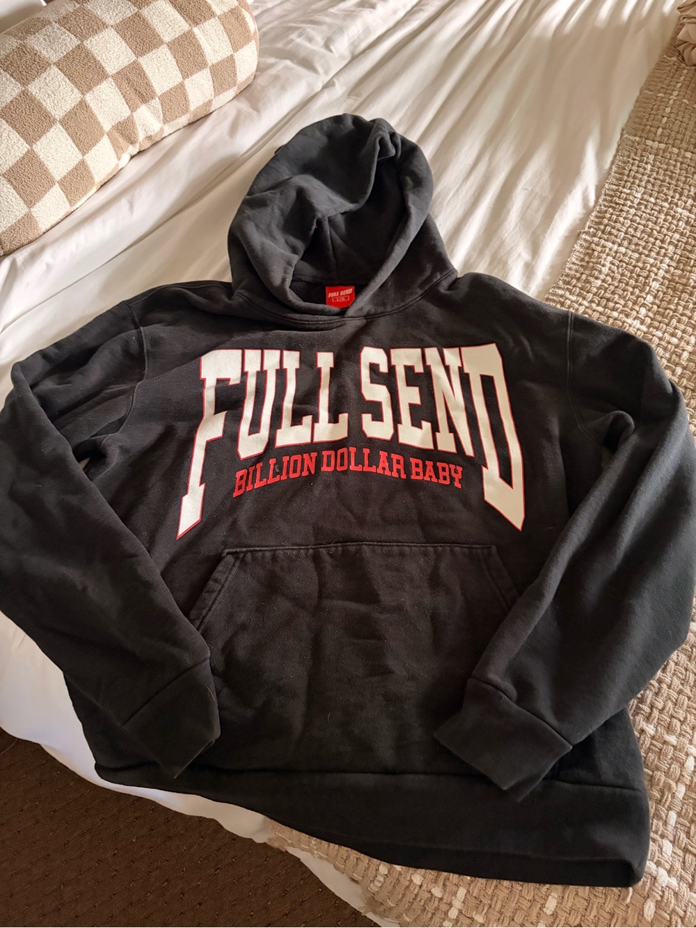 Full Send Billion Dollar Baby Pullover Hoodie - Black